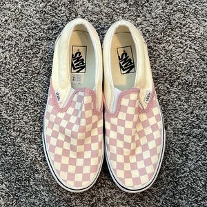 cool blue checkered vans